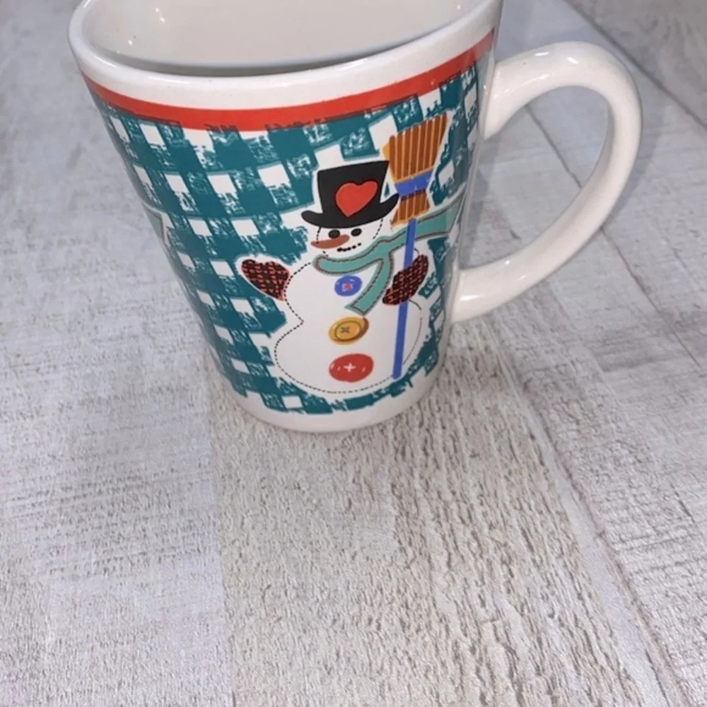 Vintage Christmas snowman coffee/tea ceramic mug